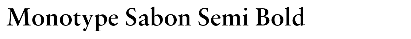 Monotype Sabon Semi Bold